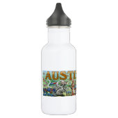 Austin Texas Fun Map Waterfles (Links)