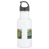 Austin Texas Fun Map Waterfles (Achterkant)