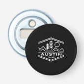 Austin Texas Gifts Austin TX buitenshuis wandelend Button Flesopener (Voorkant)