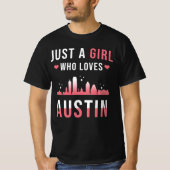 Austin Texas Girl T-shirt (Voorkant)