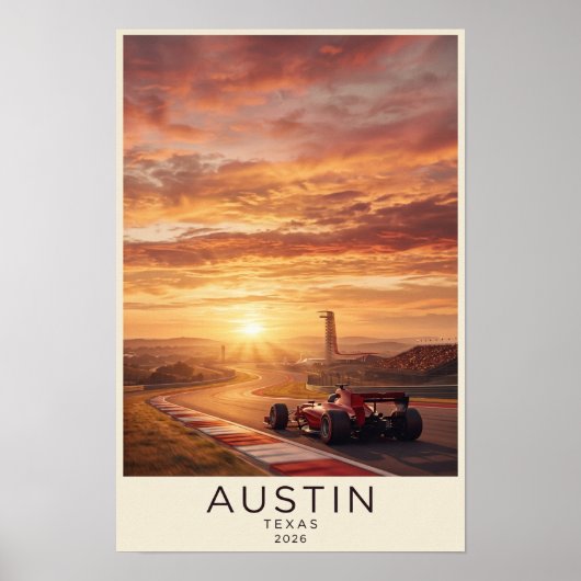 Austin Texas Grand Prix Poster (Voorkant)