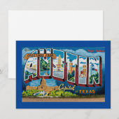 Austin, Texas Groeten Notitiekaartje (Voorkant / Achterkant)
