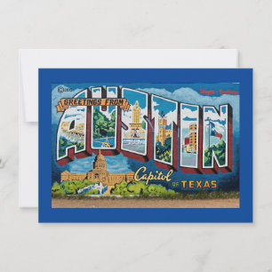 Austin, Texas Groeten Notitiekaartje