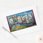 Austin, Texas Groeten Rechthoekige Sticker (Envelop)