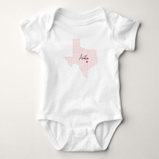 Austin Texas Hartjes Romper (Voorkant)