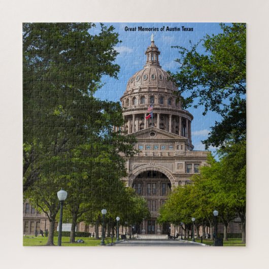 Austin Texas. Jigzaag Puzzle Legpuzzel (Verticaal)