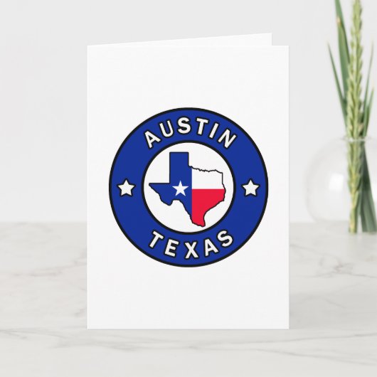 Austin Texas Kaart (Voorkant)