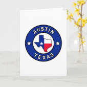 Austin Texas Kaart (Gele Bloem)