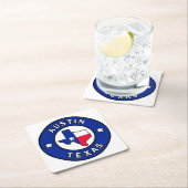 Austin Texas Kartonnen Onderzetters (Insitu)