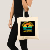 Austin, Texas Keep It Weird Longhorn Tote Bag (Voorkant (product))