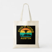 Austin, Texas Keep It Weird Longhorn Tote Bag (Achterkant)