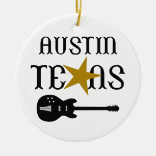 Austin Texas Keramisch Ornament
