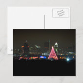 Austin Texas Kersttrein Lights Skyline Briefkaart (Voorkant / Achterkant)