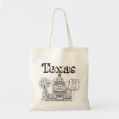 Austin Texas Kunst Vakantie Texas Souvenir Design Tote Bag (Voorkant)