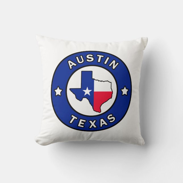 Austin Texas Kussen (Voorkant)