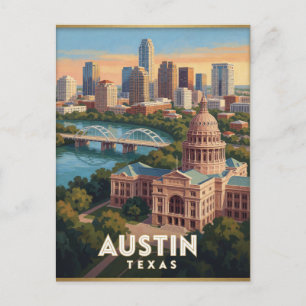 Austin Texas Lady Bird Lake Reis 🤠 Briefkaart