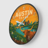Austin Texas Longhorn Riverfront Grote Klok (Hoek)