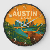 Austin Texas Longhorn Riverfront Grote Klok (Voorkant)