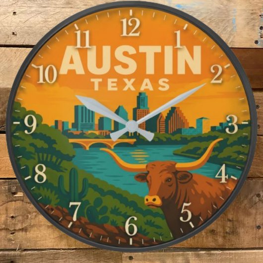 Austin Texas Longhorn Riverfront Grote Klok