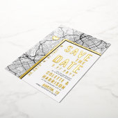 Austin, Texas Love Locator | Bruiloft Bewaar de da Folie Uitnodiging (Gedraaid)