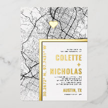 Austin, Texas Love Locator | Stad thema bruiloft