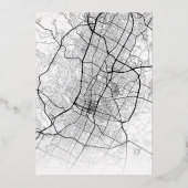 Austin, Texas Love Locator | Stad thema bruiloft Folie Uitnodiging (Achterkant)