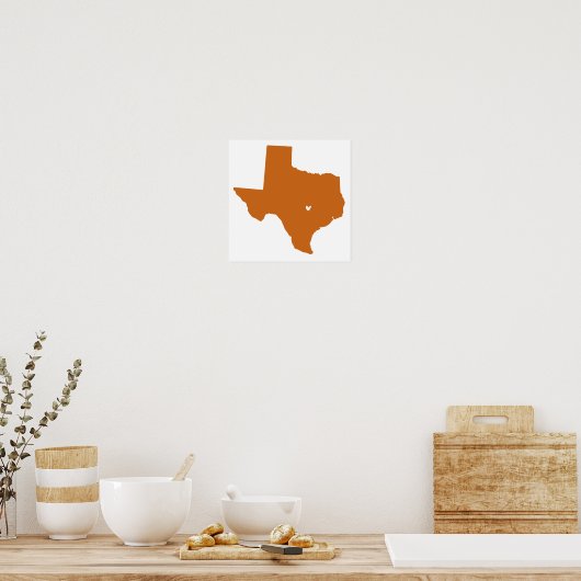 Austin, Texas Love Poster (Keuken)