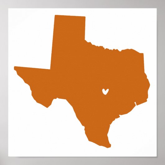Austin, Texas Love Poster (Voorkant)