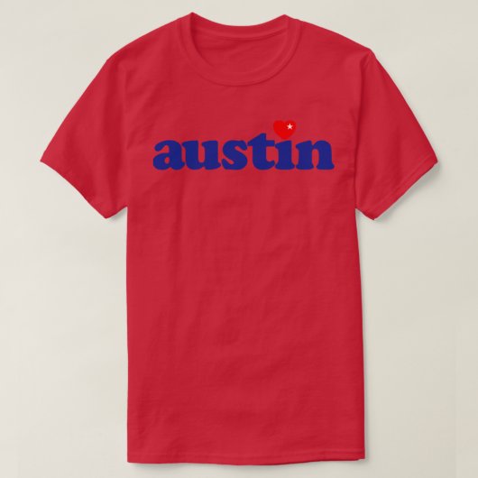 Austin Texas Love T-shirt (Design voorkant)