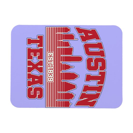 Austin, Texas Magneet (Horizontaal)