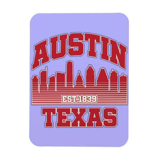 Austin, Texas Magneet (Verticaal)