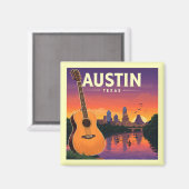  Austin Texas Magneet (Voorkant / Achterkant)