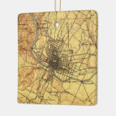 Austin Texas Map 1910 Keramisch Ornament (Links)