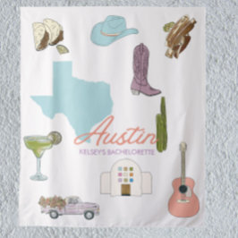 Austin Texas Meisjesuitje Trouwen Wandkleed