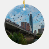 Austin, Texas met Bats Keramisch Ornament (Achterkant)