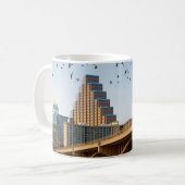Austin, Texas met Bats Keramisch Ornament Koffiemok (Voorkant links)