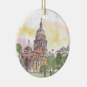 Austin Texas met Capitol Keramisch Ornament (Rechts)