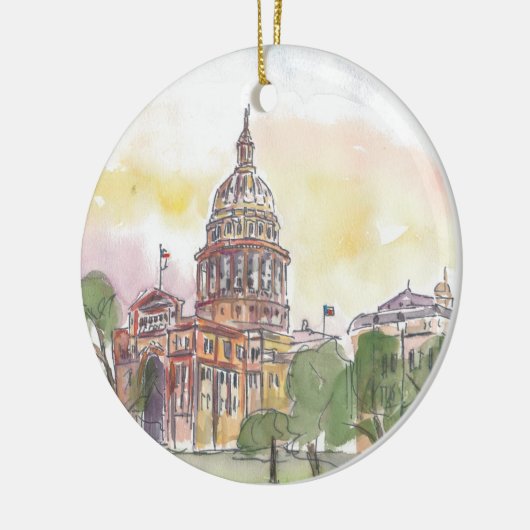 Austin Texas met Capitol Keramisch Ornament (Links)