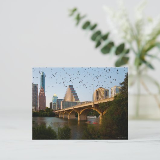 Austin, Texas met Knuppels Briefkaart (Staand voorkant)