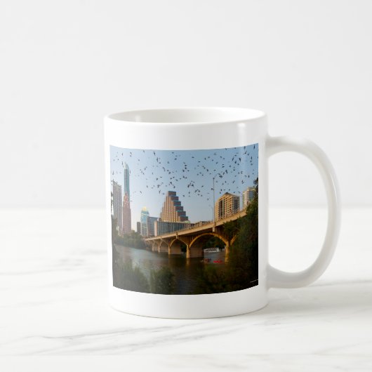 Austin, Texas met vleermuizen Koffiemok (Rechts)