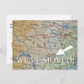 Austin, Texas New Address Notice Aankondigingskaart (Voorkant / Achterkant)