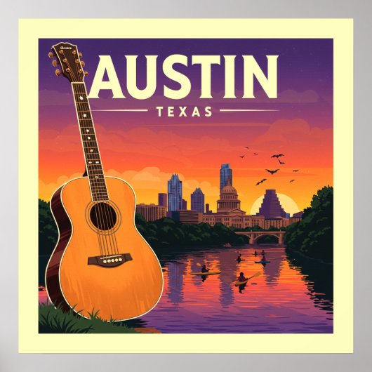  Austin Texas Poster (Voorkant)