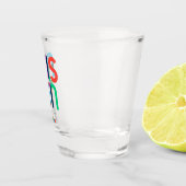 Austin Texas Rainbow Pop Art Shot Glas (Rechts)
