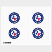 Austin Texas Rechthoekige Sticker (Vel)