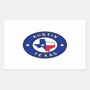 Austin Texas Rechthoekige Sticker