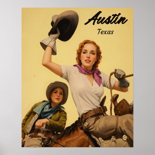 Austin, Texas reisposter Poster (Voorkant)
