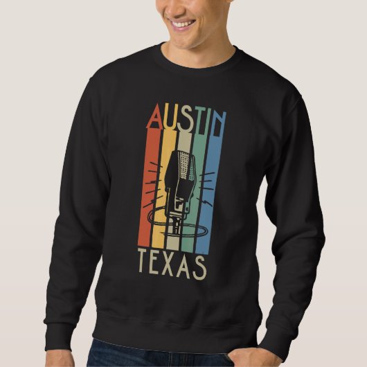 Austin Texas Reizen Vintage 2 Trui (Voorkant)