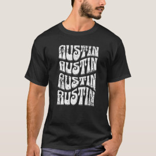 Austin Texas Retro 60s 70s Stijl Onderdruk 1 T-shirt