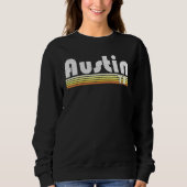 Austin Texas Retro Style City Pride 70s 80 Trui (Voorkant)