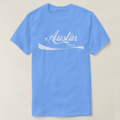 Austin Texas Retro Typografie Design T-shirt (Design voorkant)